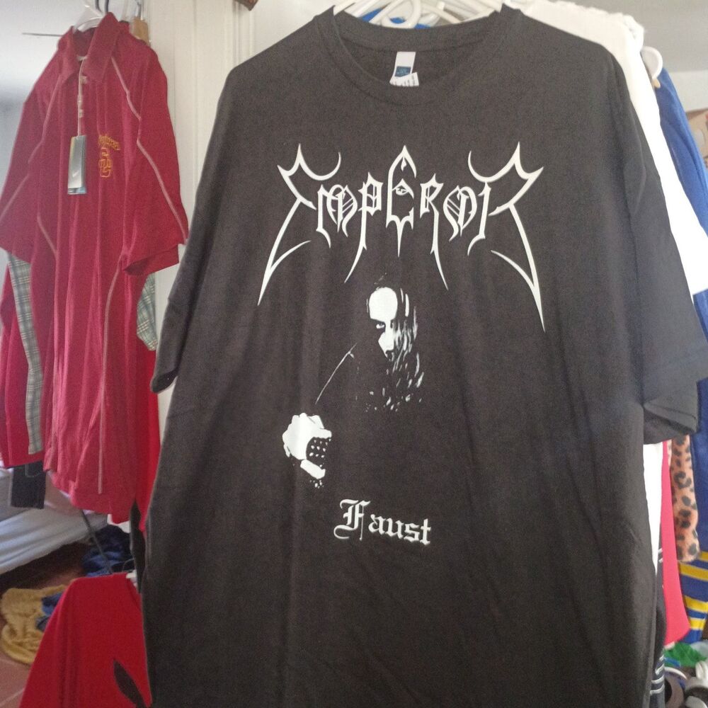 Rare Emperor Faust black metal rock tee size xs X-SMALL  black color